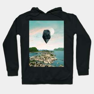 Not Here - Surreal/Collage Art Hoodie